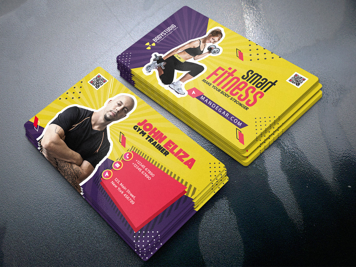 Designer-Gym-Trainer-Business-Card--PSD